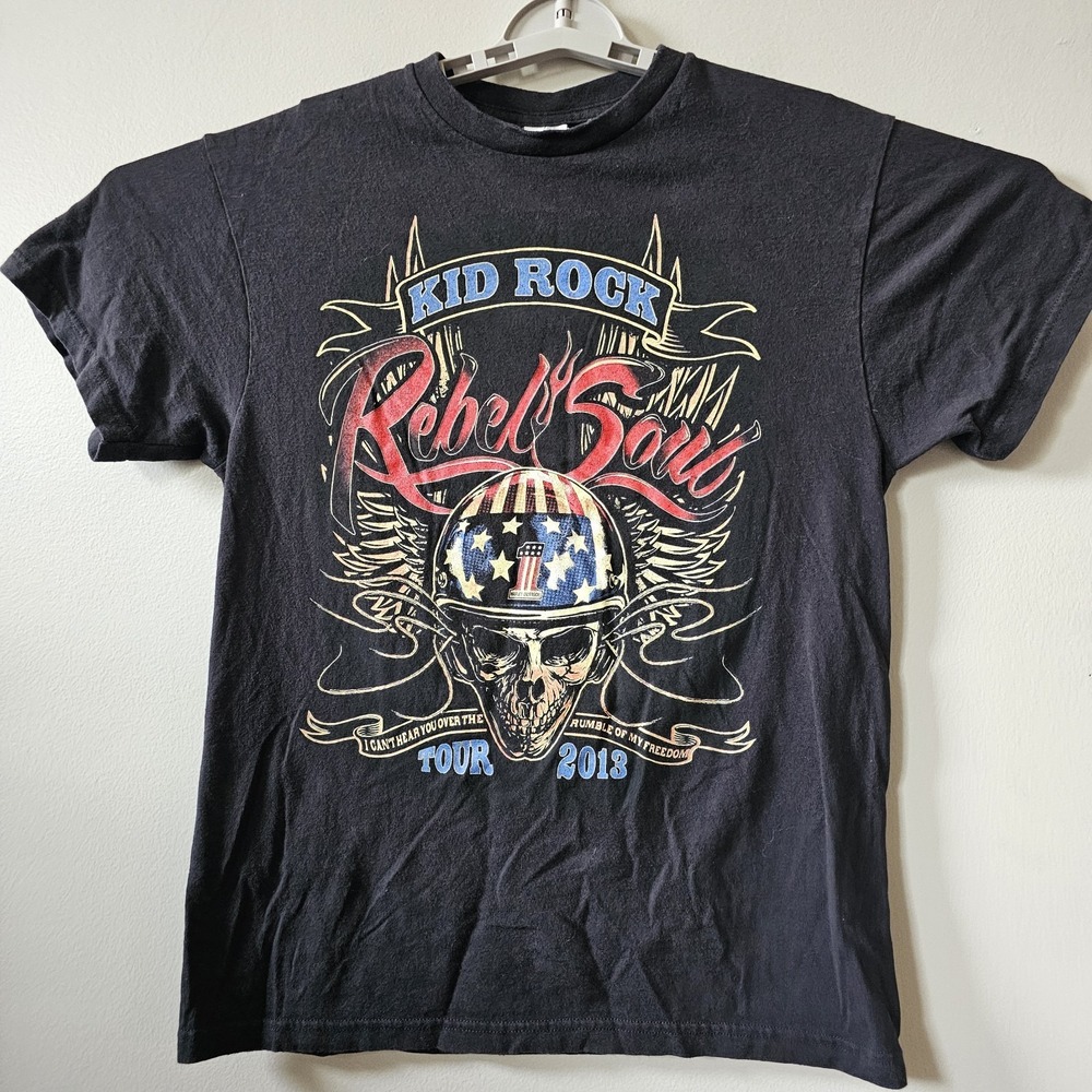 Kid Rock Rebel Soul 2013 Concert Tour T Shirt Adult size Medium  Music Graphic